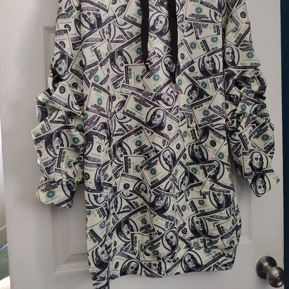 💵 Money 💵 women hoodie 💵 size small long - Picture 4 of 6